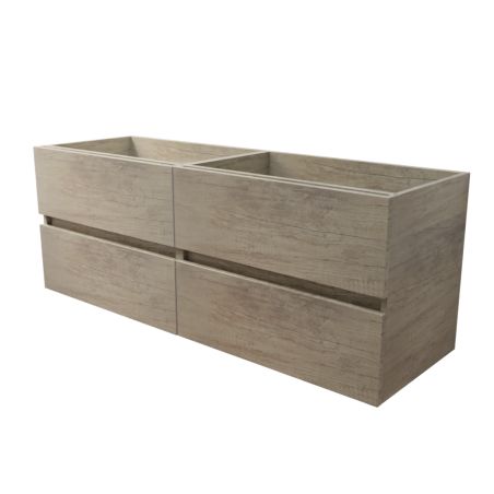Caisson sous vasque en inox ROSINOX 140 cm - Bois