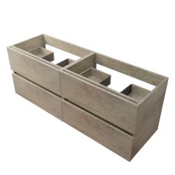 Caisson sous vasque en inox ROSINOX 140 cm - Bois
