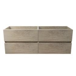 Caisson sous vasque en inox ROSINOX 140 cm - Bois