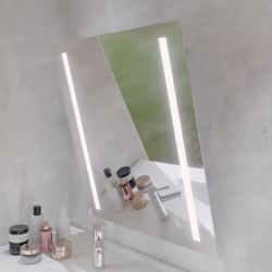 Miroir LED inclinable motorisé MOTORY - 70 cm x 80 cm  - Lumière neutre