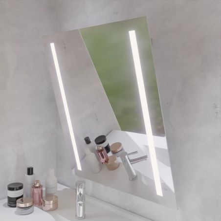 Miroir LED inclinable motorisé MOTORY - 70 cm x 80 cm  - Lumière neutre