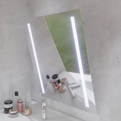 Miroir LED inclinable motorisé MOTORY - 70 cm x 80 cm - Lumière froide