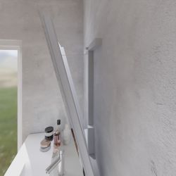 Miroir LED inclinable motorisé MOTORY - 80 cm x 80 cm 