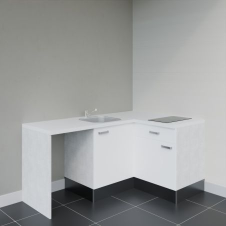 Kitchenette KA01 avec plan stratifié et évier