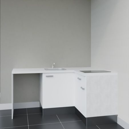 Kitchenette KA01 avec plan stratifié et évier
