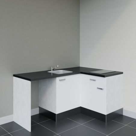 Kitchenette KA01 avec plan stratifié et évier
