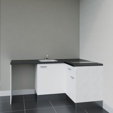 Kitchenette KA01 avec plan stratifié et évier