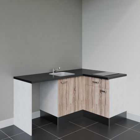Kitchenette KA01 avec plan stratifié et évier