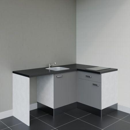 Kitchenette KA01 avec plan stratifié et évier