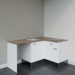 Kitchenette KA01 avec plan stratifié et évier