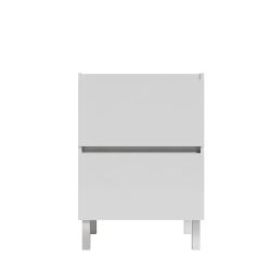 Caisson sous vasque spécial lave-linge IDEA 124 cm - Blanc