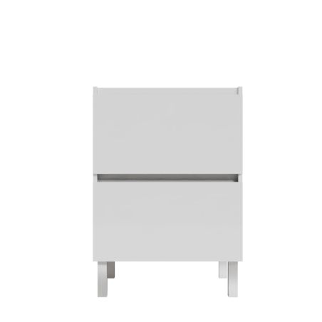 Caisson sous vasque spécial lave-linge IDEA 124 cm - Blanc