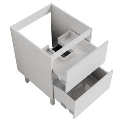 Caisson sous vasque spécial lave-linge IDEA 124 cm - Blanc