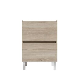 Caisson sous vasque spécial lave-linge IDEA 124 cm - Bois