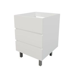 Caisson sous vasque spécial lave-linge KORA 60 cm - Blanc