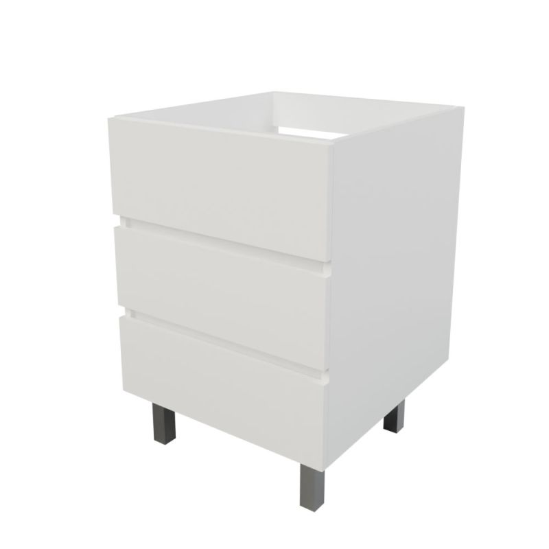 Caisson sous vasque spécial lave-linge KORA 60 cm - Blanc Caisson sous vasque spécial lave-linge KORA 60 cm - Blanc