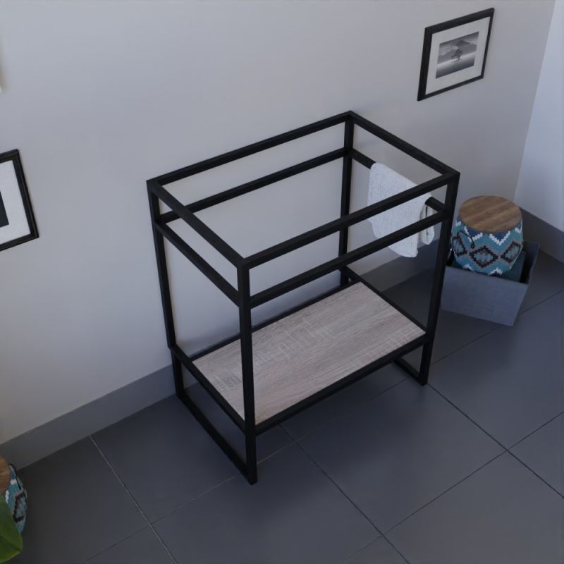 Caisson sous vasque STRUCTURA 70 cm - étagère en bois Caisson sous vasque STRUCTURA 70 cm - étagère en bois