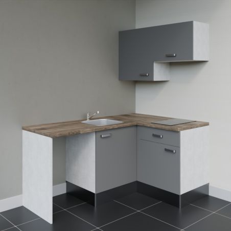 Kitchenette KA02 avec plan stratifié et évier