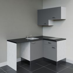 Kitchenette KA02 avec plan stratifié et évier