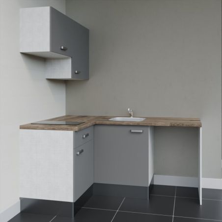 Kitchenette KA02 avec plan stratifié et évier
