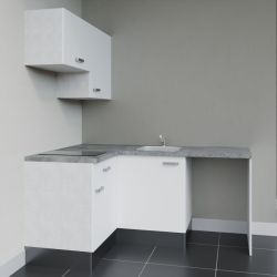 Kitchenette KA02 avec plan stratifié et évier