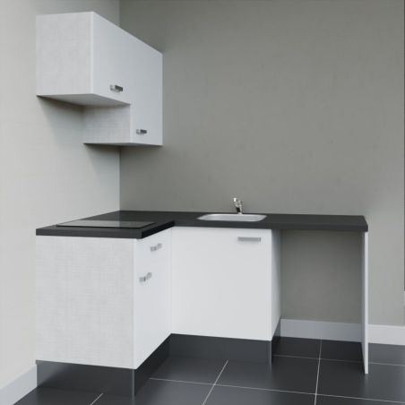 Kitchenette KA02 avec plan stratifié et évier