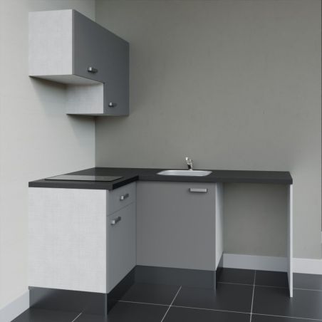 Kitchenette KA02 avec plan stratifié et évier