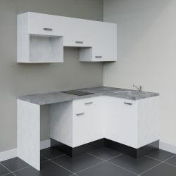 Kitchenette KA03 avec plan stratifié et évier