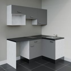 Kitchenette KA03 avec plan stratifié et évier