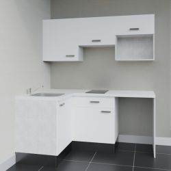 Kitchenette KA03 avec plan stratifié et évier
