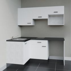 Kitchenette KA03 avec plan stratifié et évier