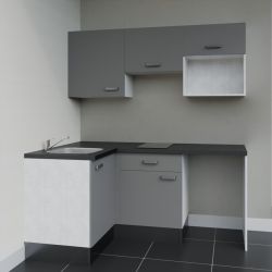 Kitchenette KA03 avec plan stratifié et évier