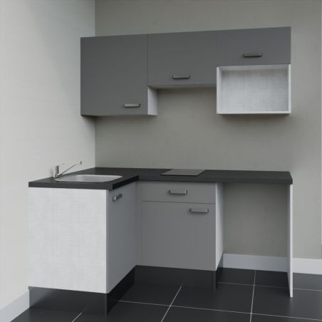 Kitchenette KA03 avec plan stratifié et évier