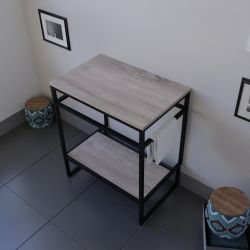 Caisson sous vasque à poser STRUCTURA 70 cm - Plan stratifié en bois
