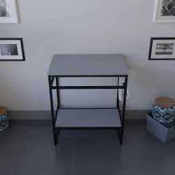 Caisson sous vasque à poser STRUCTURA 70 cm - Plan stratifié gris