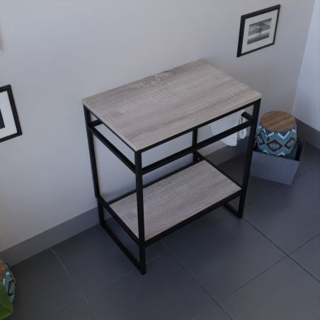 Caisson sous vasque à poser STRUCTURA 70 cm - Plan stratifié en bois
