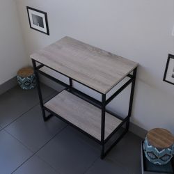 Caisson sous vasque à poser STRUCTURA 80 cm - Plan de toilette stratifié en bois