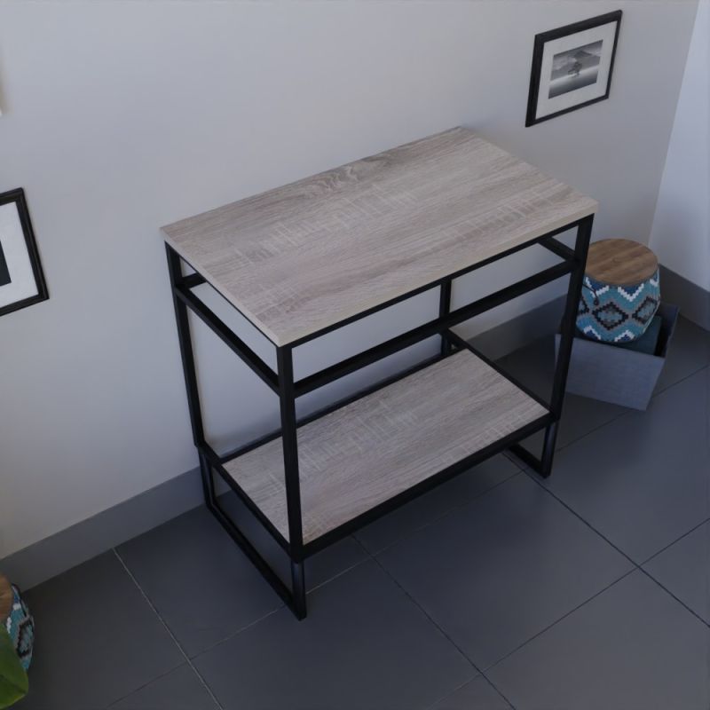 Caisson sous vasque à poser STRUCTURA 80 cm - Plan de toilette stratifié en bois Caisson sous vasque à poser STRUCTURA 80 cm - Plan de toilette stratifié en bois