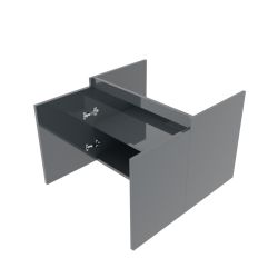 Caisson sous vasque PROLINE 80 cm - Coloris gris