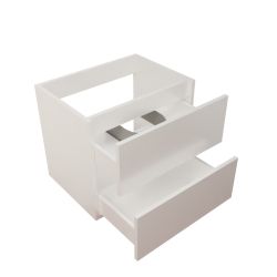 Caisson sous vasque en inox ROSINOX 60 cm - Blanc mat