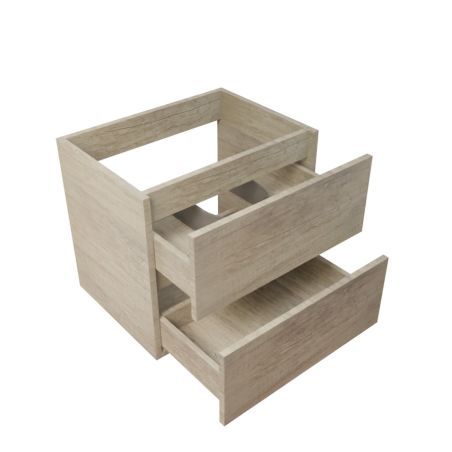 Caisson sous vasque en inox ROSINOX 60 cm - coloris chêne mat
