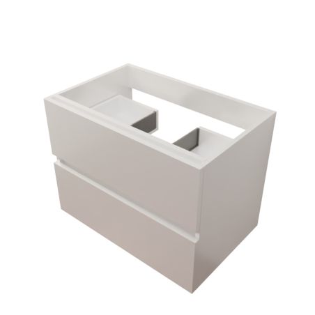 Caisson sous vasque en inox ROSINOX 70 cm - Blanc mat