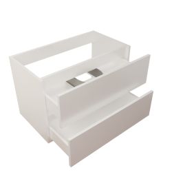 Caisson sous vasque en inox ROSINOX 80 cm - Blanc mat
