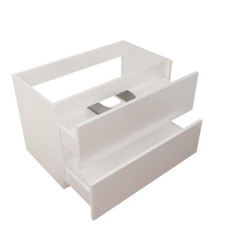 Caisson sous vasque en inox ROSINOX 80 cm - Blanc mat
