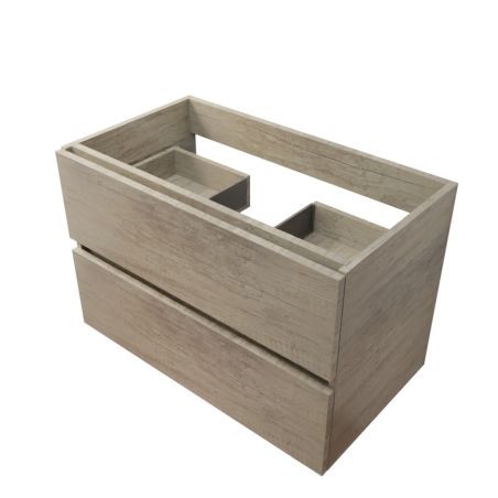 Caisson sous vasque en inox ROSINOX 80 cm - Coloris bois mat