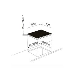 Plaque de cuisson induction 4 feux
