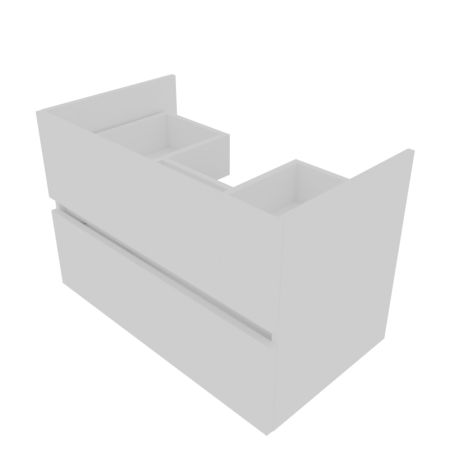 Caisson sous vasque ROSALY 80 cm - Blanc brillant