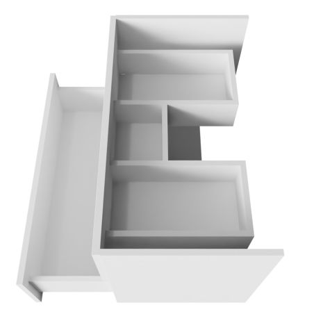 Caisson sous vasque ROSALY 80 cm - Blanc brillant