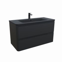 Ensemble PEARL 100 cm caisson avec plan vasque
