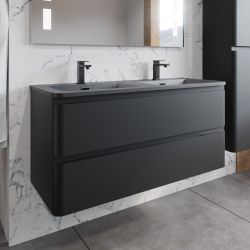 Ensemble PEARL 120 cm avec plan double vasque